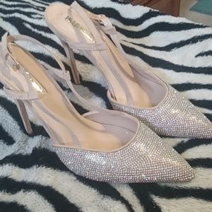 Sparkly rhinestone heels by Liliana